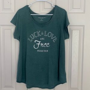 Green Lucky Brand T-shirt